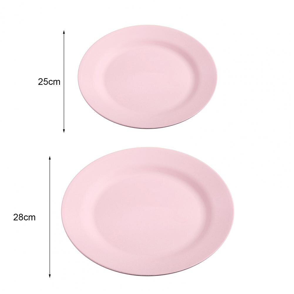 Shockproof Anti-scratch Food Plate Plastic Practical Heat-resistant Dinner Plate for Home