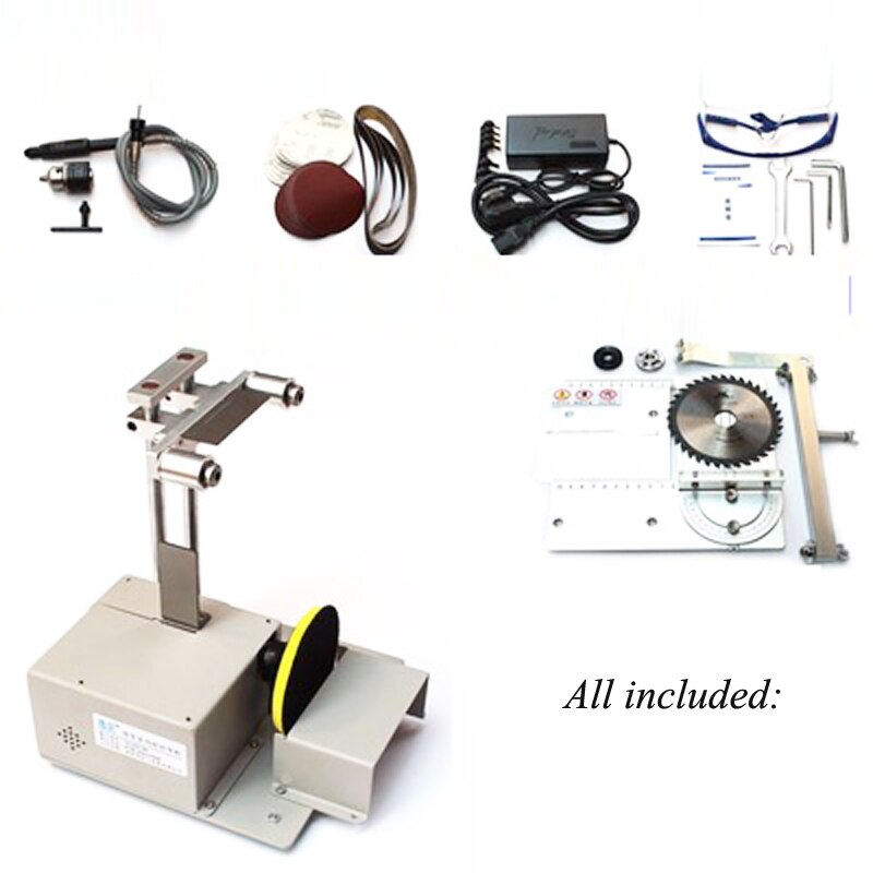 3000W Table scie Micro tronçonneuse multi-fonction Mini Machine de découpe bricolage scies à bois précision bureau Cutter menuiserie scie