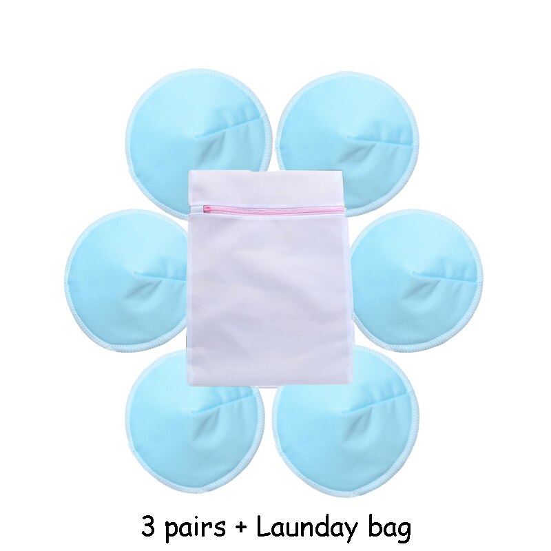 Gratis Shippingbreastfeeding Tepel Pad Voor Moederschap Herbruikbare Covers Voeden Verpleging Sorganic Wasbare Wholesalefree Levering: set 6