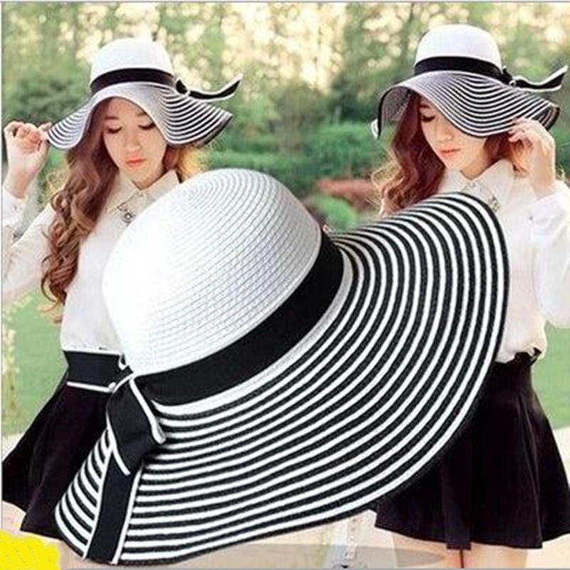 Shaluotaotao Trend Zomer Mode Sombrero Emmer Hoeden Voor Vrouwen Inklapbare Merken Vakantiereizen Strand Hoed Pet