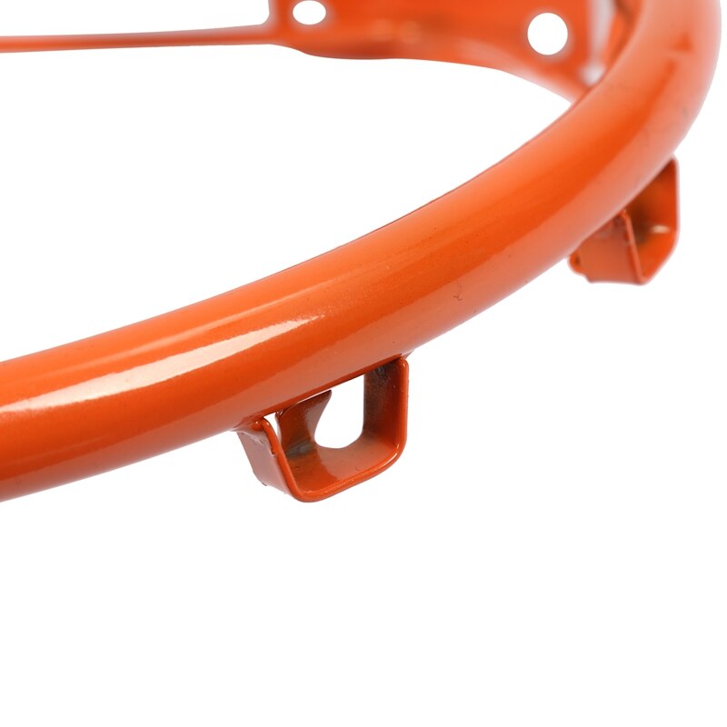 Basketball Rim Net Indoor Outdoor Hanging Basketball Goal with All Weather Net Wall Mounted Basketball Hoop 14Inch