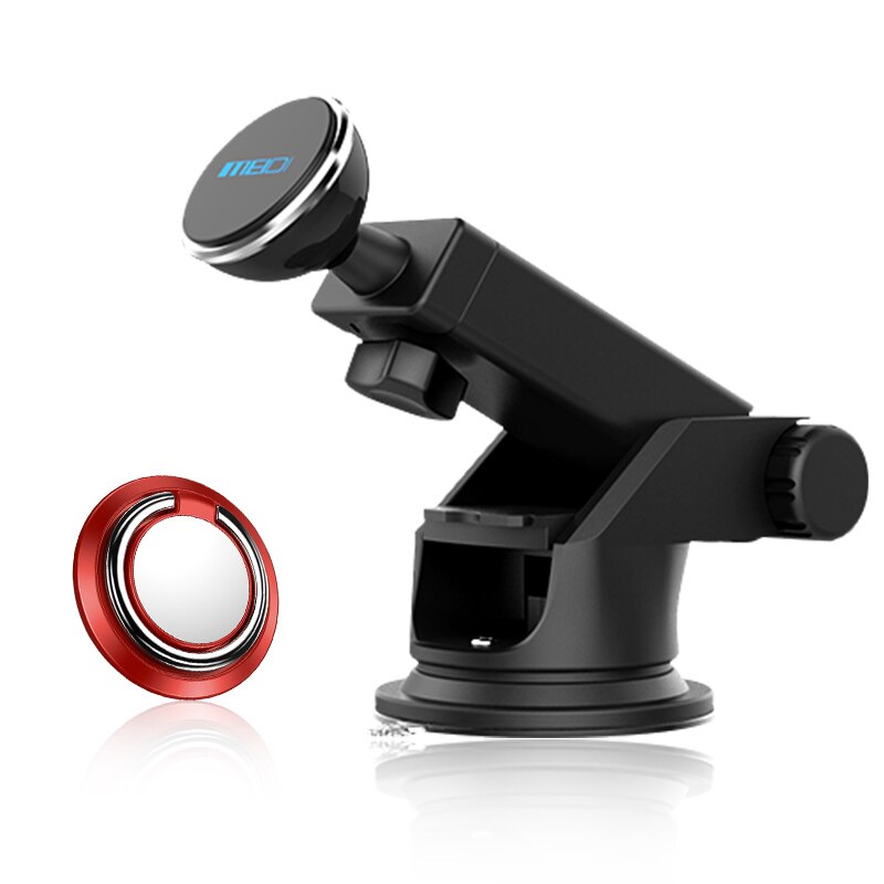 MEIDI-support GPS pour voiture | Support de montage magnétique pour téléphone, utilisation dans le Kit de combinaison voiture et maison, support magnétique pour téléphone portable GPS: silver with red