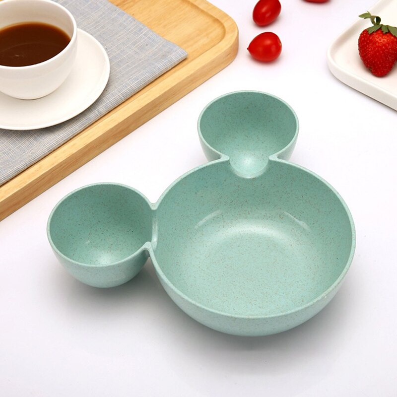 Cartoon Cute Children Kids Plastic Rice Bowl Lovely Eco-friendly Fruit Plate Dishes Tableware Baby Lunch Bowl