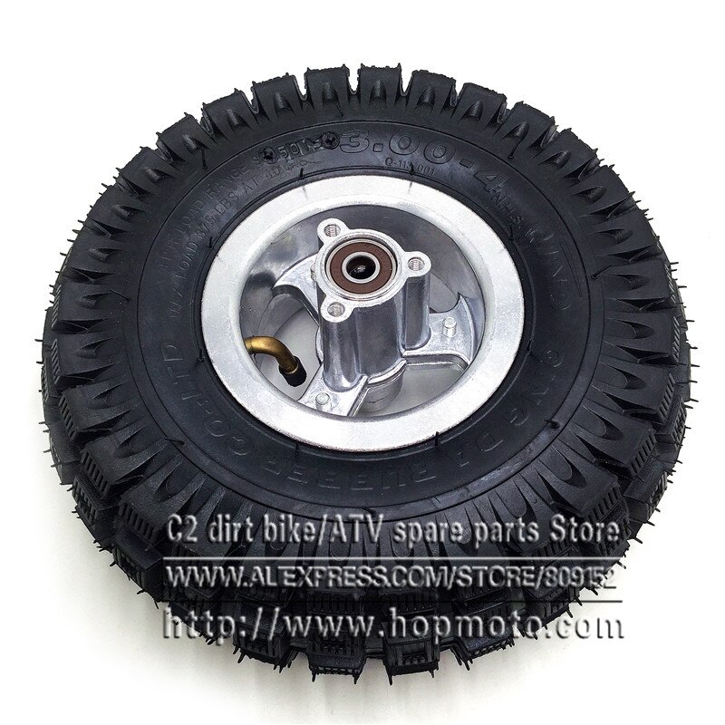3.00-4 przednie koło skutera elektrycznego z oponą piasta koła ze stopu i dętka koła hulajnoga gazowa motocykl: jeden Wheels Full zestaw