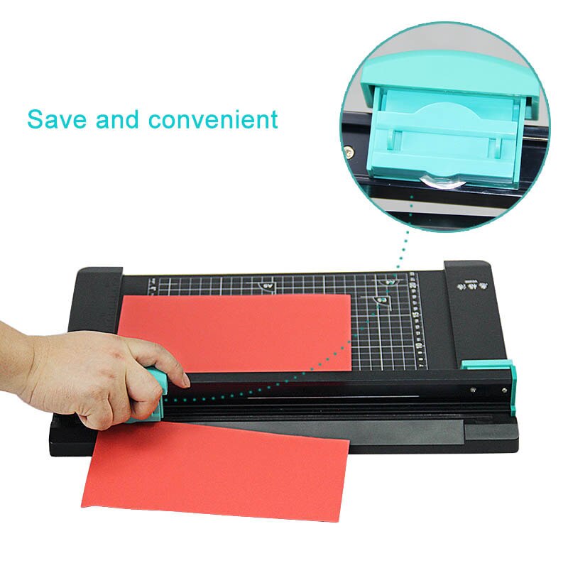 A4/A5/A6 Manual Paper cutter+paper creasing machine with 6pcs knife Precision Paper Photo Trimmers 2 in 1 PVC paper trimmer