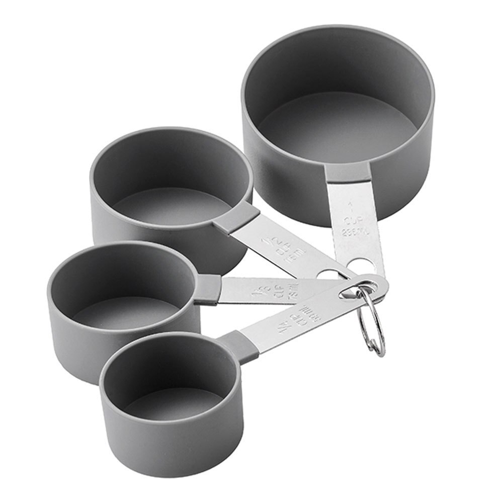 5/10pcs Measuring Tools Kitchen Measuring Spoons Teaspoon Sugar Scoop Cake Baking Flour Measuring Cups Kitchen Measuring Spoons: Gray cup