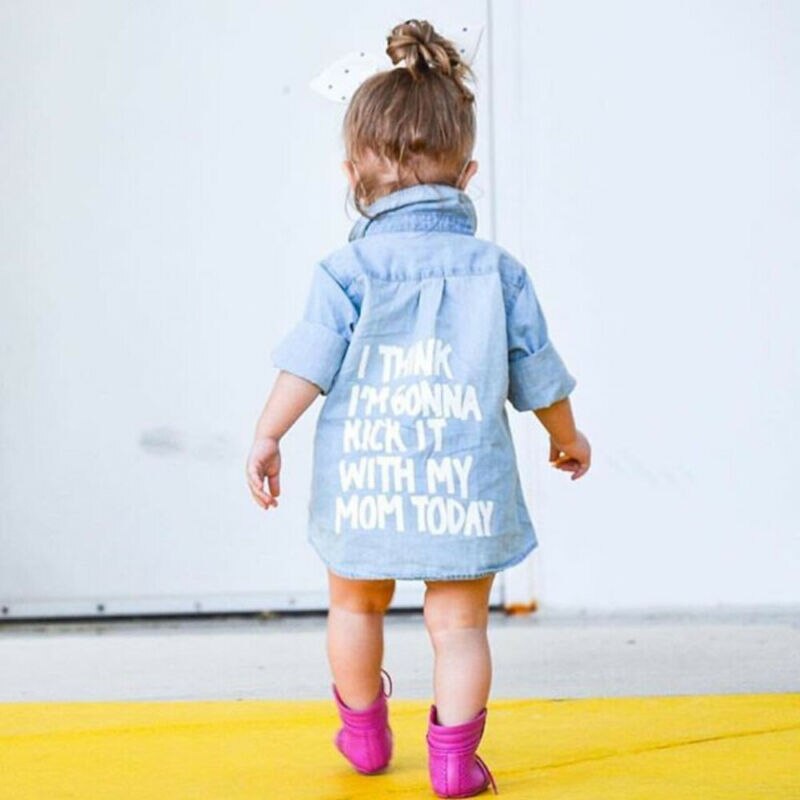 Royaume-uni enfant en bas âge bébé enfant garçon fille à manches longues t-shirt décontracté hauts Blouse robe manteau