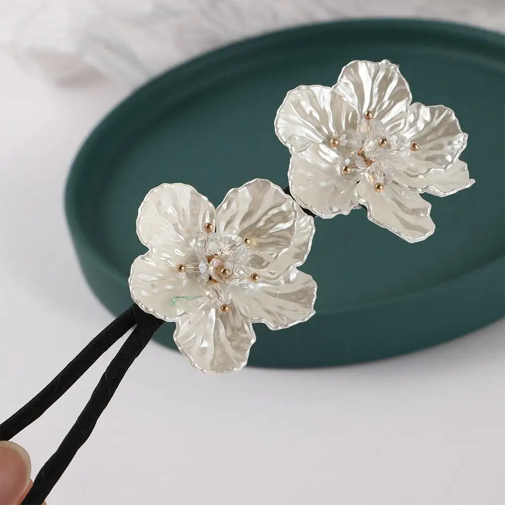 Shell Flower Magic Bun Maker Flower Bud Head Bun Maker Bow Pearl Hair Pin Lazy Hair Dish Artifact Women Hair Styling Braiders