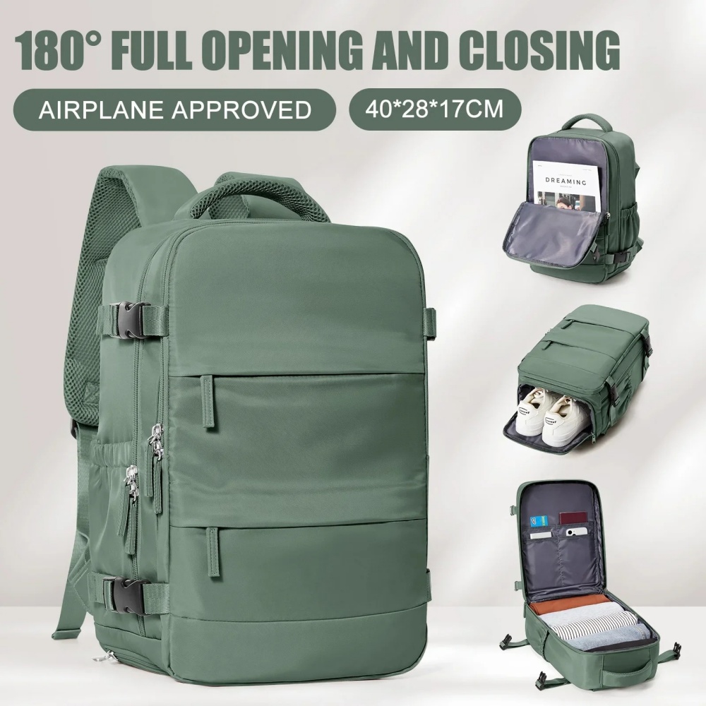 Damen Herren Handgepäck Rucksack Business Laptoptasche College Reiserucksack Wasserdicht Handgepäck Kabinenrucksack Wizzair 40x30x20