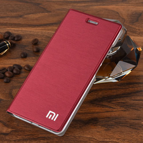 Newest for Xiaomi Redmi 5/5 Plus Case Luxury Slim Style Flip Leather Stand Case For Xiaomi Redmi 5 Redmi 5 Plus Phone Cover Bag: for Redmi 5 / Red