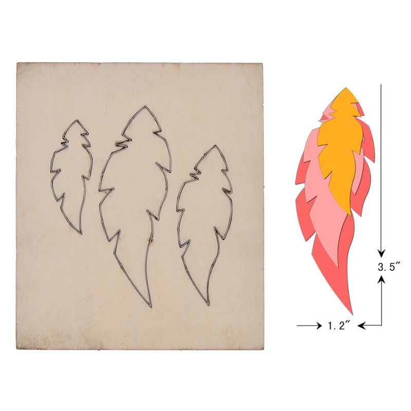 Handmade Multi Shaped Cutter Template Steel Punch Cutting Wood Mold For Leather Crafts DIY Making Tools