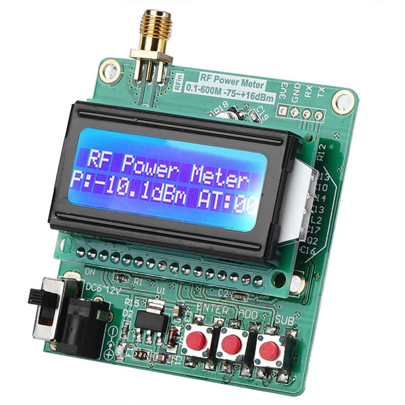 Digitale Rf Power Meter Detector -75-+ 16dBm Ultra-Kleine Lcd Auto Backlight Frequentie Attenustion Module Inspectie test Gereedschap