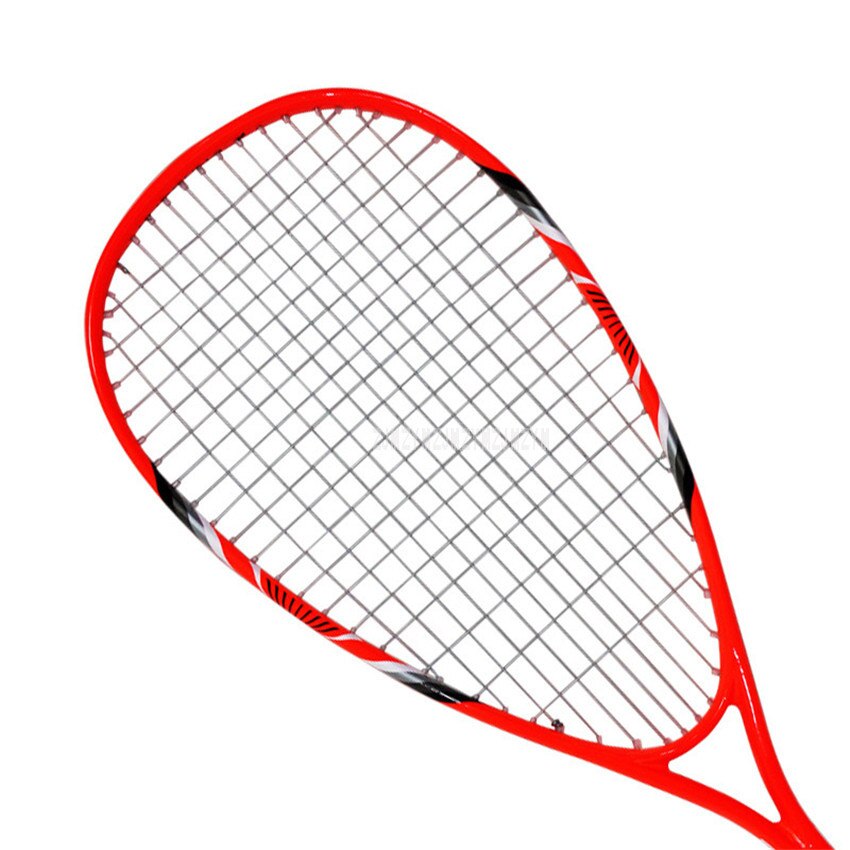 Leve única raquete de squash profissional esporte formação alumínio fibra carbono iniciante parede raquete com corda FCSQ-01