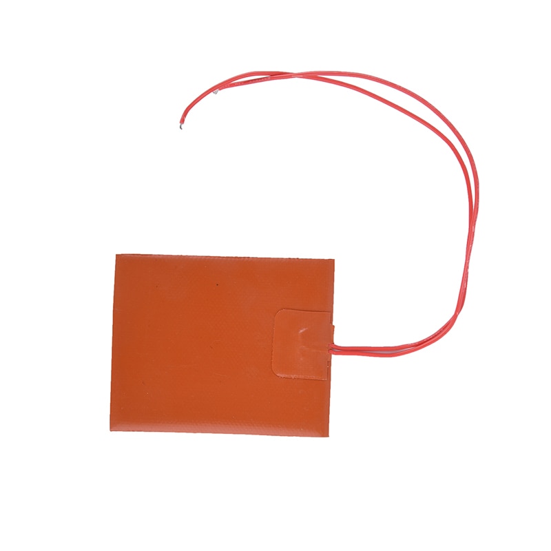 80x100mm 12V DC 20W Silicone Heated Bed Heating Pad Flexible Waterproof For 3D Printer Parts Electric Heating Pads