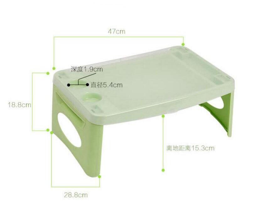 SUFEILE Folding Laptop desk Computer Desk / Mini Coffee Table Storage Plastic Fold Tables with A Small Notebook Car Learning: Default Title