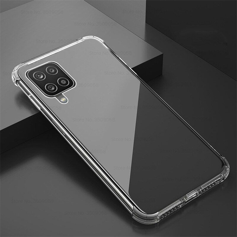 Funda transparente de silicona a prueba de golpes para móvil, funda de airbag suave para samsung galaxy a52 a72 a12 a02 a02s a 02 02 s 12