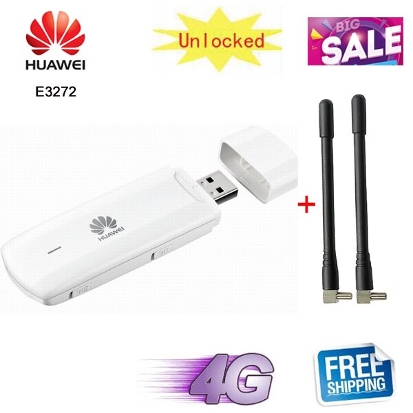 Original Entsperrt LTE FDD 150Mbps HUAWEI E3272 E3272S-153 4G LTE USB Modem mobile broadband dongle stick