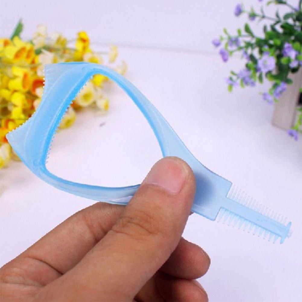 Compact Safe Makeup Mascara Comb Guide Card Tool Lightweight Eyelash Mold Reusable for Lady