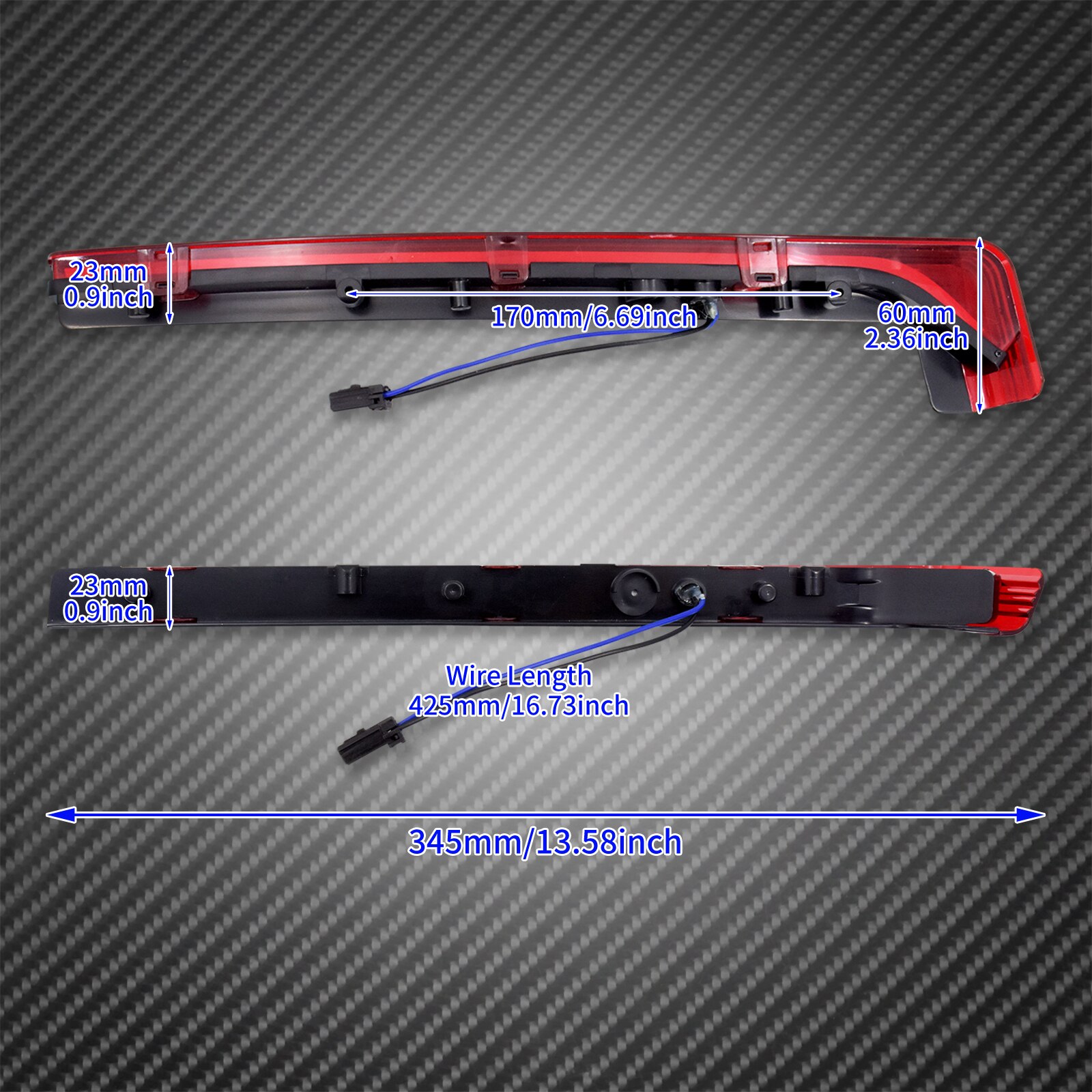 Motorcycle Red/Smoke LED Tour Pak Pack Accent Side Panel Light For Harley Touring FLHR FLHX Road King Street Road Glide 2006-Up