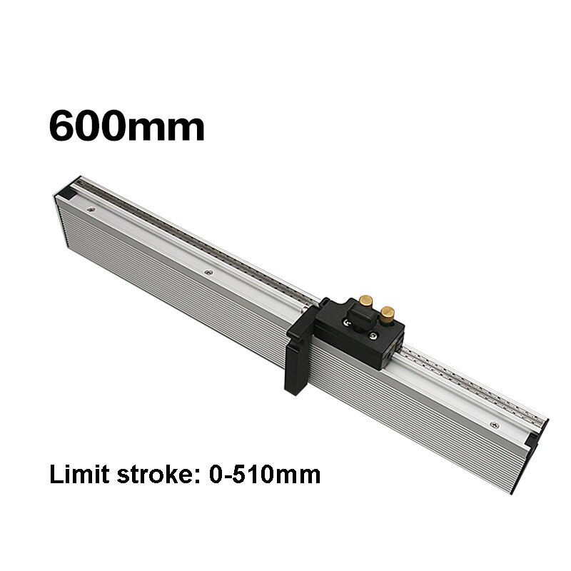 Miter Gauge Table Saw Router Angle Miter Gauge Guide Aluminium Fence Profile 450/600/800mm with Flip Stop for Woodworking Tools: 600mm