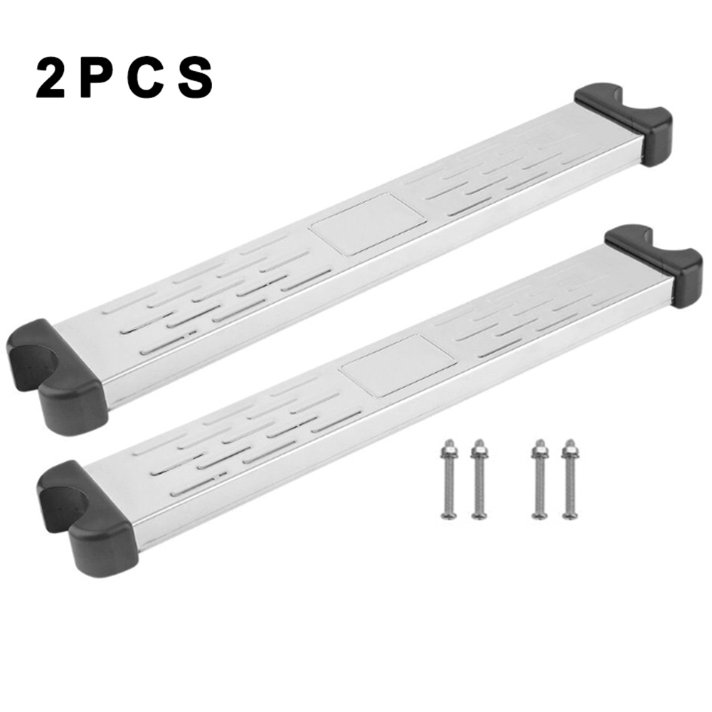 Newly Stainless Steel Swimming Pool Pedal Replacement Ladder Rung Steps Anti Slip Accessories SDF-SHIP: White 2pcs