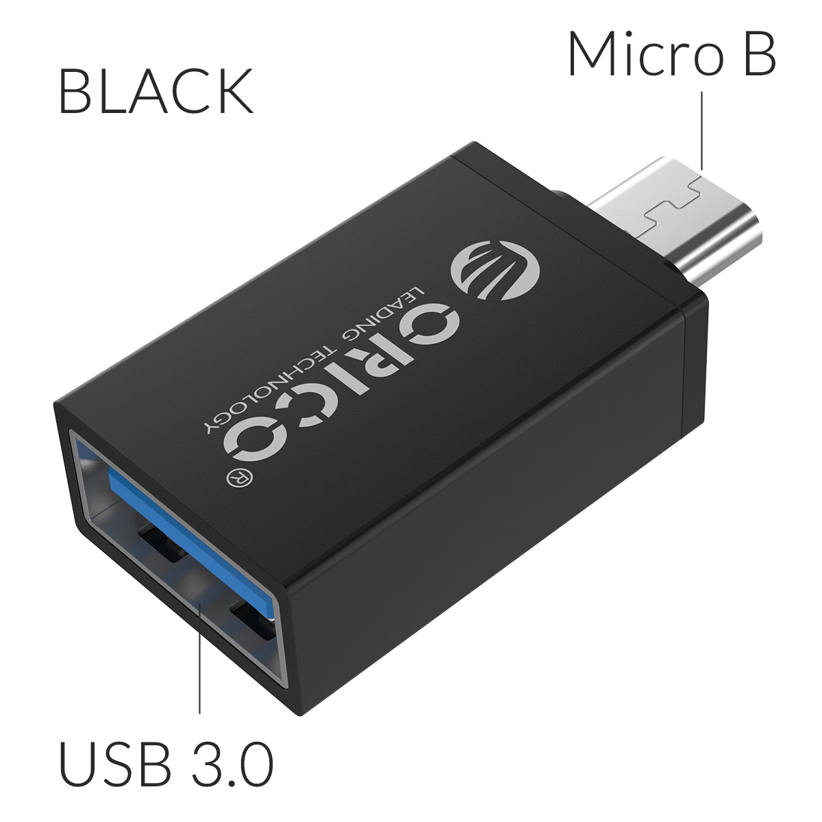 ORICO OTG USB typ C adapter mikro USB robić typu C OTG złącze robić telefonu Macbook laptop ładowarka typ synchronizacji danych konwerter USB 3.0: USB3.0 to Micro b czarny