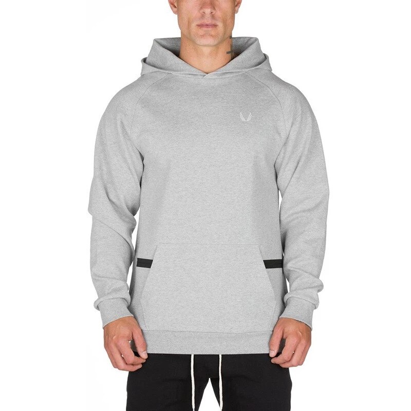 Moletom com capuz moletom com zíper bolso homem casual moda com capuz pulôver fitness roupas de marca 3 cores xxxl