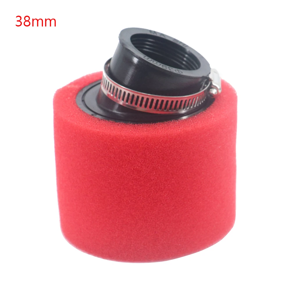 Filtro de aire de espuma negro y rojo, limpiador de esponja de 35mm, 38mm, 42mm, 45mm y 48mm, ciclomotor, Scooter, Dirt Pit Bike, motocicleta: Champán