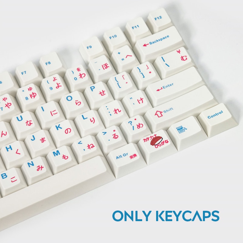 PBT Keycaps 120 Keys Cherry Profile Dye-Sub Personalized Japanese Keycaps for Cherry MX Mechanical Keyboards