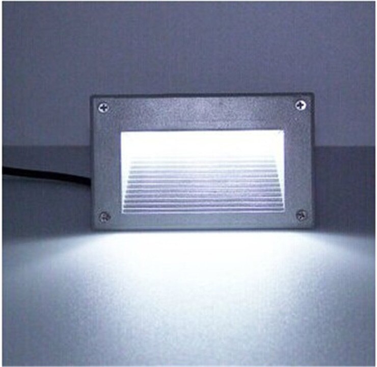 IP67 Waterproof outdoor Wall Corner led Lamp Embedded Corridor Lights Stair Steps Lighting 5W Footlight led landscape lamp
