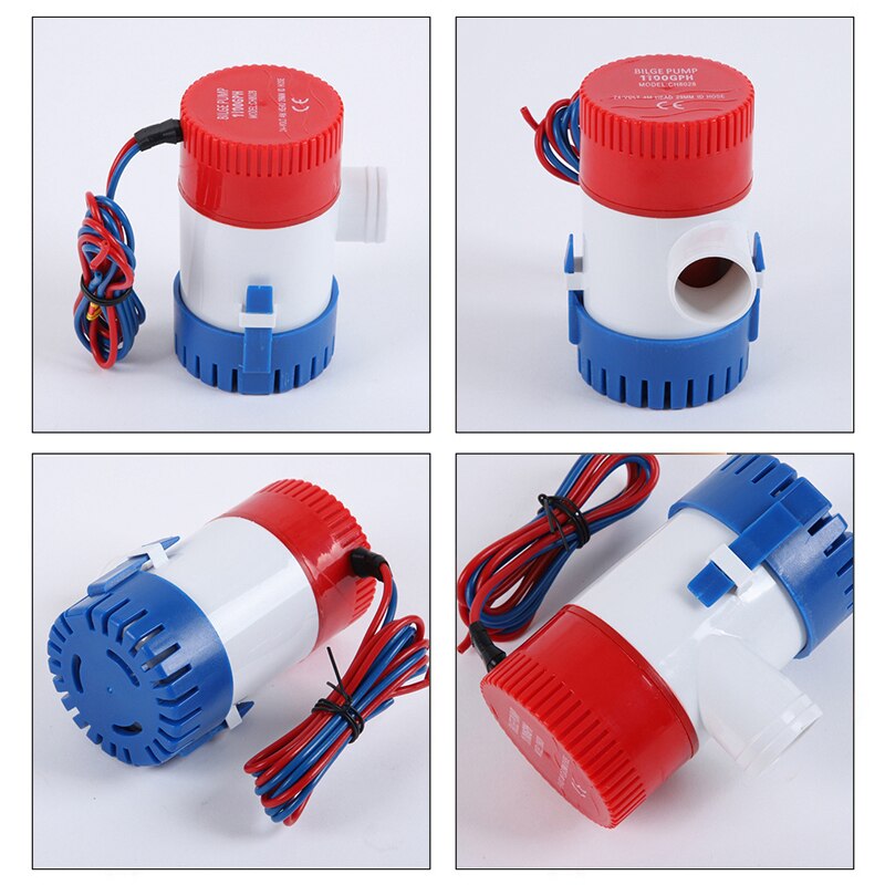 Lensepumpe 12v 1100 gph dc nedsenkbar pumpe marine oljetrommel cruiseskip vannpumpe liten miniatyr batteri elektrisk vannpumpe