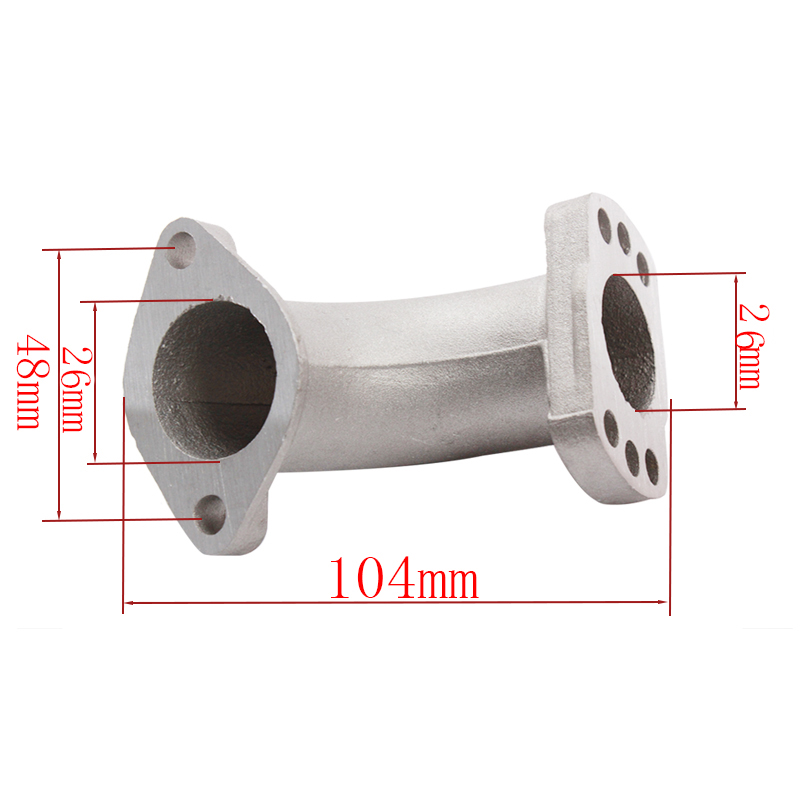 ATV Carburador Intake Manifold Tubo Multihole Alta Qualidade 26mm Alumínio Intake Manifold Cachimbo Para Lifan YinXiang Motor JQ-102