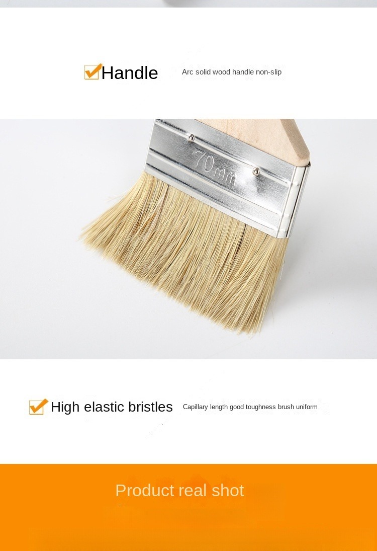 Penselen Industriële lijm Harde borstel Huishoudelijke barbecue varkensborstel Zachte borstel Reinigings- en stofborstel