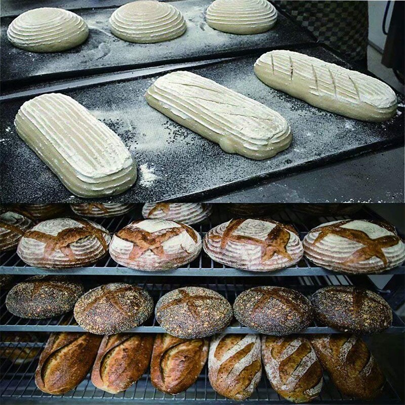 Bread Fermentation Rattan Basket Proofing Country Bread Baguette Dough Storage Baskets Container Wicker Baskets Supplies
