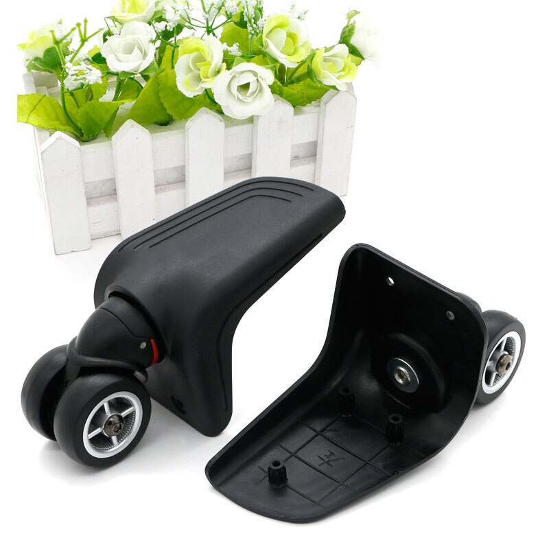 Guguluza roues de rechange pour bagages, pièces de réparation pour valises à roulettes noires, accessoires pour valises à roulettes  w078