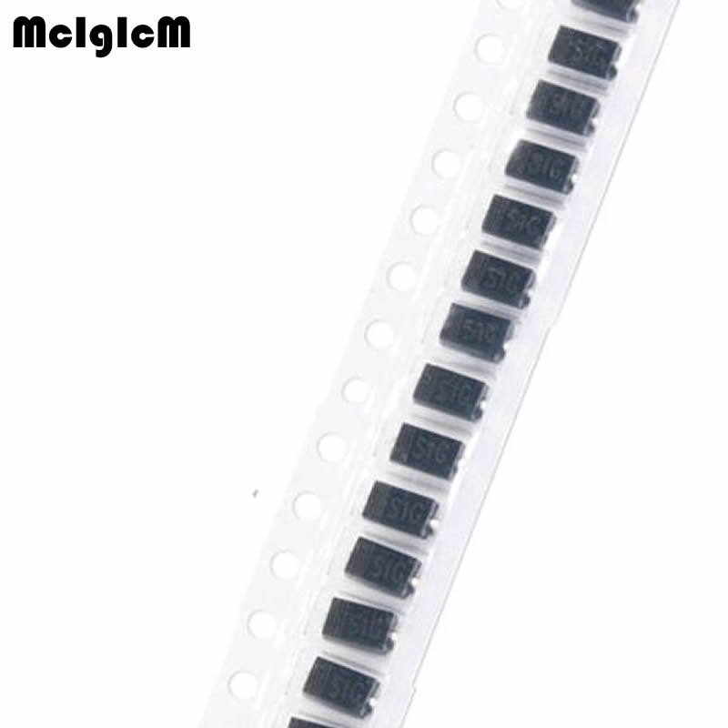 MCIGICM Schottky diode SS12 SS14 SS16 SS110 SS24 SS210 SS34 SS36 SS54 SS510 DO-214AC DO-214AB DO-214AA