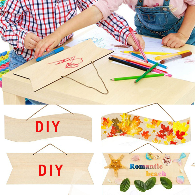 DIY Wooden Party Direction Sign Party Favor Guestbook Sign Wedding Decoration kids School Create Idea
