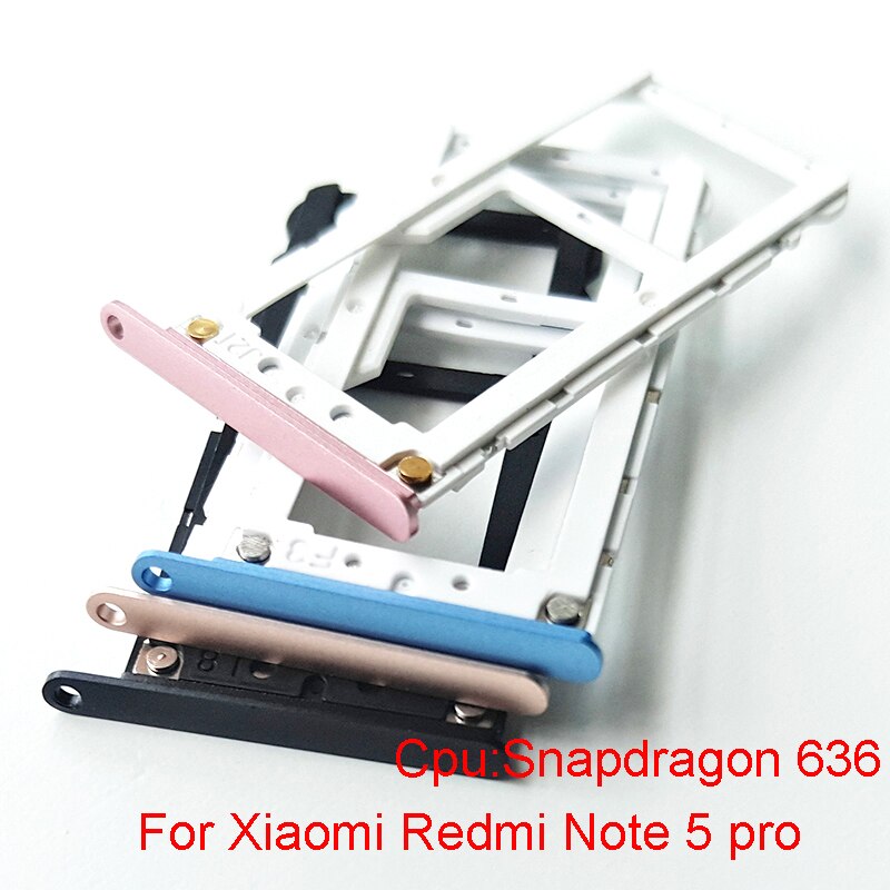 For Xiaomi Redmi Note 5 9 10 Pro 9S SIM Card Tray Socket Slot Holder Adapters Replacement Spare Parts