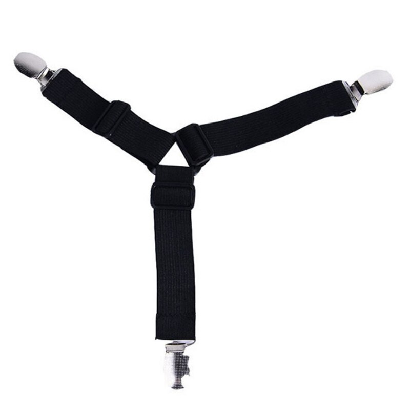 4 Pçs/set Clip Da Folha De Cama folha de Cama Colchão Cinto Elástico Não-deslizamento Cobertor Clipe Gripper Folha Ajustável Titular Folha Buckle