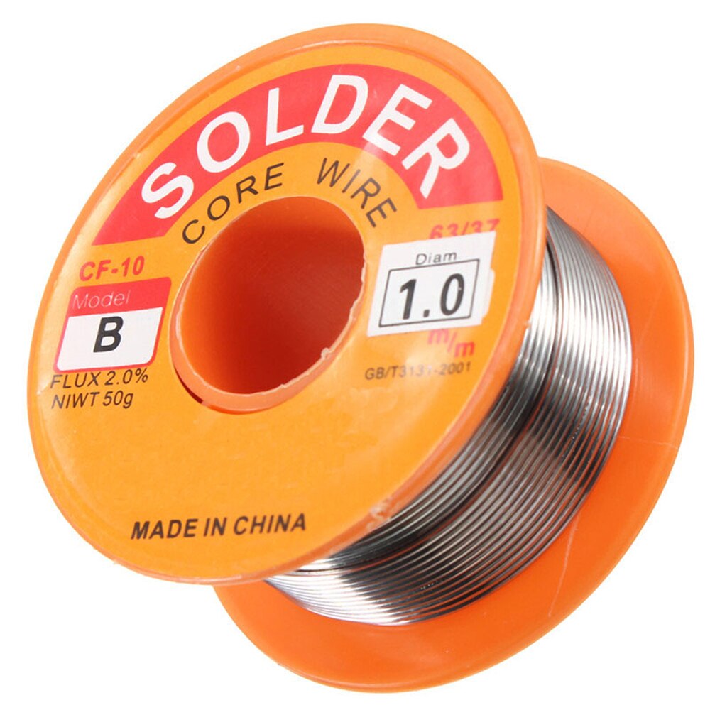 Soldeerdraad 0.6/0.8/1.0mm 63/37 vloeimiddel 2.0% 45ft tin lood tin draad gesmolten hars kern soldeer soldeerdraad rol soldeergereedschap