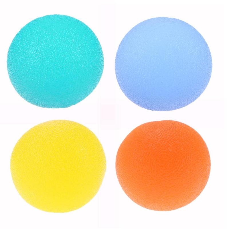Strength Hand Expander Silicone Grip Muscle Power Train Jelly Fitness Finger Exerciser Ball Finger Exercise Equipment 4 Color