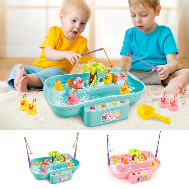 Kinder Wasser Spielzeug Elektrische Rotierenden Musik Multi-Funktion Hydrodynamischen Zyklus Angelrute Rod Spielzeug Für Kinder g l c