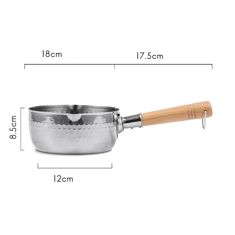 Japanse Pan Non-stick Pan Noodle Pot Keuken Accessoires Melk Pot Houten Handvat Pot Servies Pan Thuis Koken Gereedschap