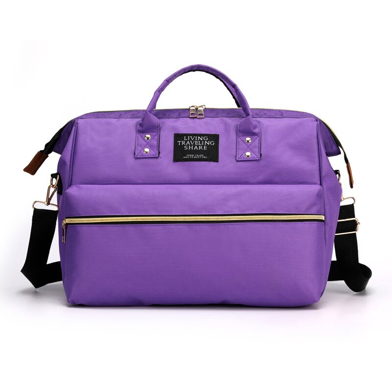 Mochila De Viaje a prueba de agua, bolso de gran capacidad, bolsa de Aiaper para mamá, bolso de Aiaper multifuncional para momia: Purple