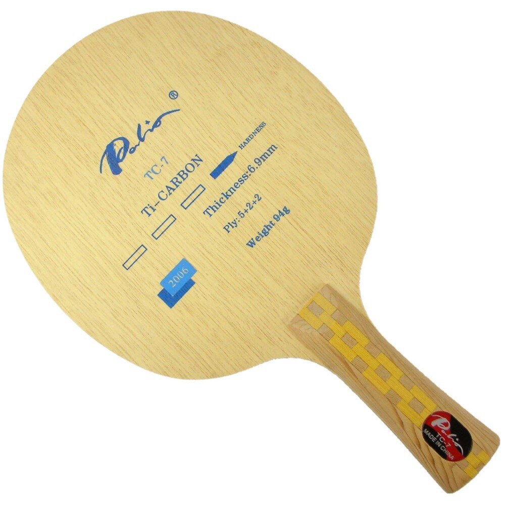 Palio TC-7 (TC7, TC 7) Ti + Kohlenstoff tischtennis/tischtennis klinge