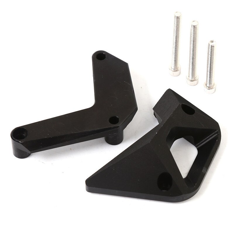 Bdj til kawasaki  z1000 z1000sx modificeret dmv dæksel anti-fald beskyttelse blok motor guard case skyder beskytter: Sort
