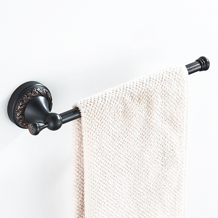 Massief Messing Zwart goud Badkamer Accessoires Set, Robe haak, Papierhouder, Handdoekstang, Zeepmand, badkamer Fitting Sets: Paars