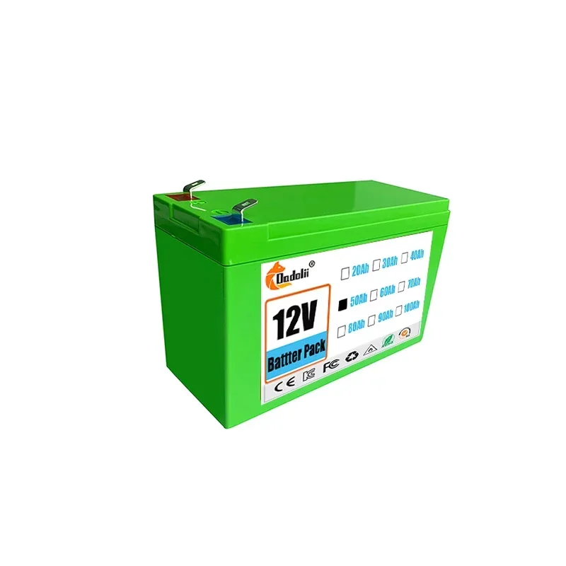 12V Litiumakku 100Ah Li-Ion - Ladattava Paketti Aurinkoenergiaan Sähköautoon + 12.6V3A Laturi