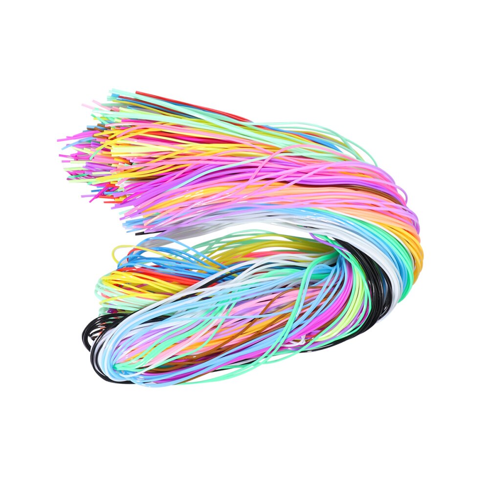 200Pcs Kleurrijke Gevlochten Touw Pvc Gevlochten Draad Plastic Diy Gevlochten Touw Diy Gevlochten String