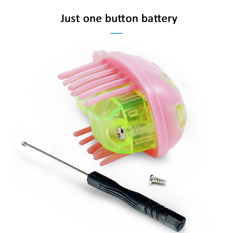 1pc elektriska insekter kattleksak katt fly hinder automatisk flip leksak batteridriven vibration olika färger husdjur interaktiv leksak